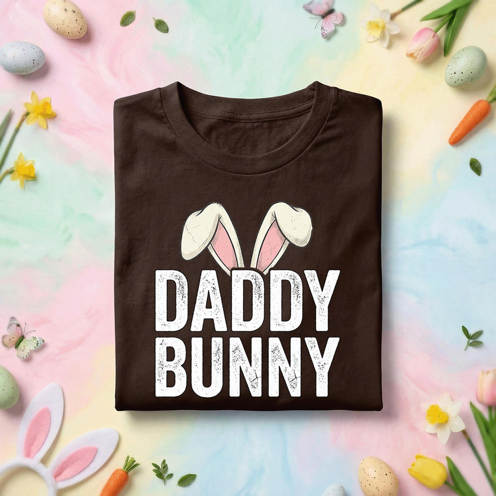Daddy Bunny Shirt, Funny Easter Dad Tee, Cool Bunny Ears Spring Holiday Shirt for Fathers