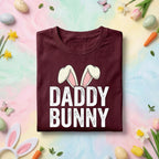 Daddy Bunny Shirt, Funny Easter Dad Tee, Cool Bunny Ears Spring Holiday Shirt for Fathers