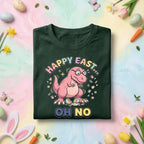 Funny Easter Dinosaur Shirt – “Happy East… Oh No” Cracked Egg Tee, funny gift Easter