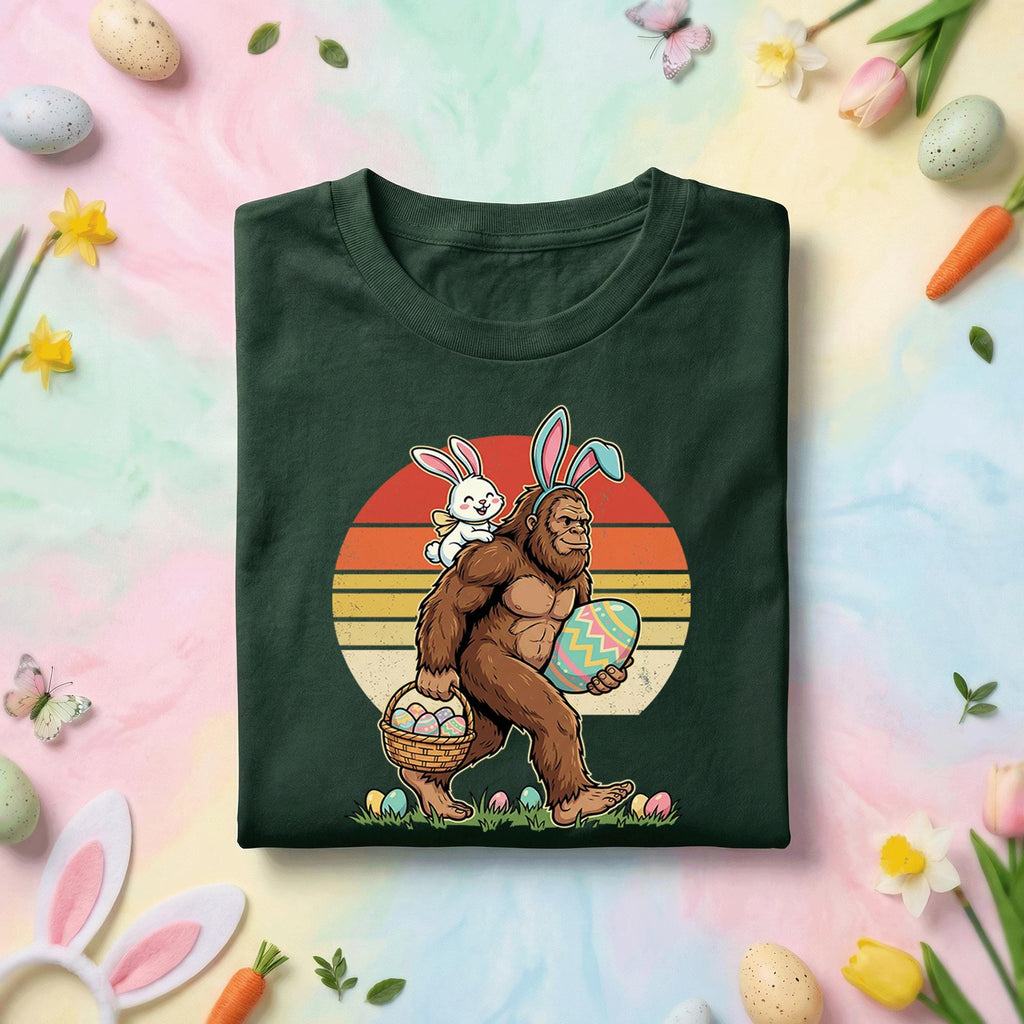 Funny Easter Bigfoot Shirt Men Women– Easter Egg Hunt with Sasquatch shirt, Funny Gift Easter Day shirt