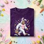Funny Bigfoot Easter Shirt Men Women – Muscular Sasquatch Bunny, Happy Easter Day shirt, Funny Gift Easter