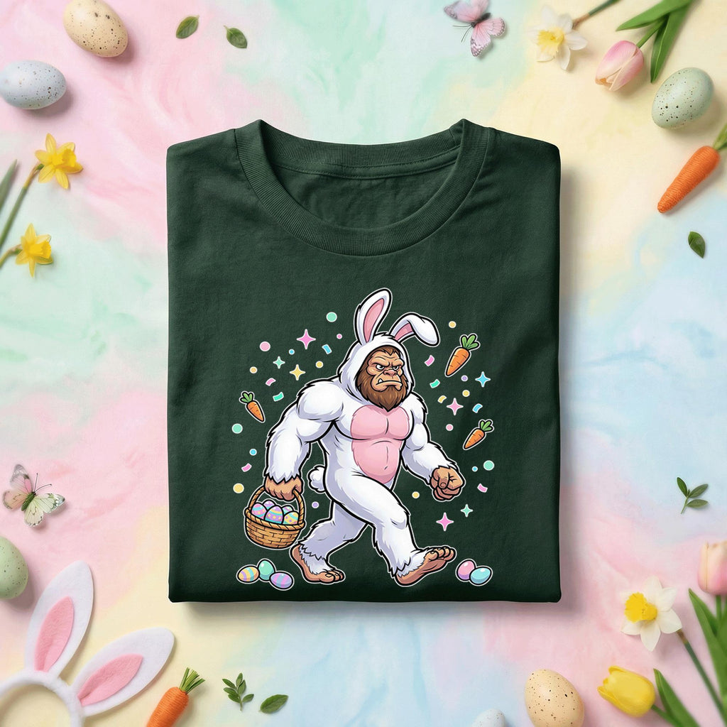 Funny Bigfoot Easter Shirt Men Women – Muscular Sasquatch Bunny, Happy Easter Day shirt, Funny Gift Easter