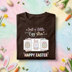 Just a Little Egg stra Happy Easter Shirt, Cute Bunny Egg Easter T Shirt, Pastel Spring Holiday Tee, Easter Party Gift for Women Kids Family