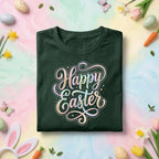 Happy Easter Shirt, Pastel Happy Easter Typography Tee, Cute Spring Easter Graphic Shirt, Easter Holiday Gift Tee