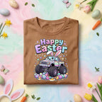 Cute Easter Monster Truck Shirt, Happy Easter Bunny Truck Tee, Kawaii Easter Truck Graphic Shirt, Kids Egg Hunt Spring Gift