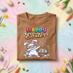 Funny Dabbing Easter Bunny Shirt, Happy Easter Bunny With Sunglasses Tee, Cute Egg Hunt Easter Graphic Shirt, Kids Spring Gift