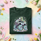 Funny Easter Dinosaur Monster Truck Shirt Boys, Dino Easter Truck Graphic Tee, Cute T Rex Easter Egg Monster Truck Shirt, Kids Easter Gift