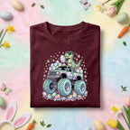 Funny Easter Dinosaur Monster Truck Shirt Boys, Dino Easter Truck Graphic Tee, Cute T Rex Easter Egg Monster Truck Shirt, Kids Easter Gift