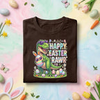 Happy Easter Rawr Dinosaur Shirt, Funny T Rex Easter Egg Graphic Tee, Cute Dinosaur Easter Shirt for Kids, Easter Dino Gift