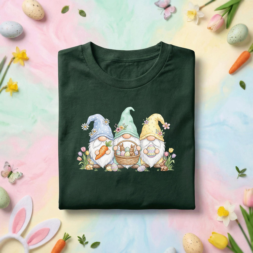 Cute Easter Gnome Shirt Bunny Gnome Easter Graphic Tee, Spring Gnome Easter Bunny Shirt, Easter Egg Hunt Gnome Gift