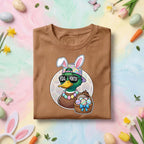 Funny Easter Duck Egg Hunter Shirt Bunny Ears Duck Graphic Tee, Easter Egg Hunt Duck Shirt, Cute Easter Duck Gift