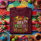 Lets Fiesta Mexican Party Shirt, Cinco de Mayo Fiesta T Shirt, Sombrero Pinata Maracas Tee, Colorful Mexican Celebration Shirt