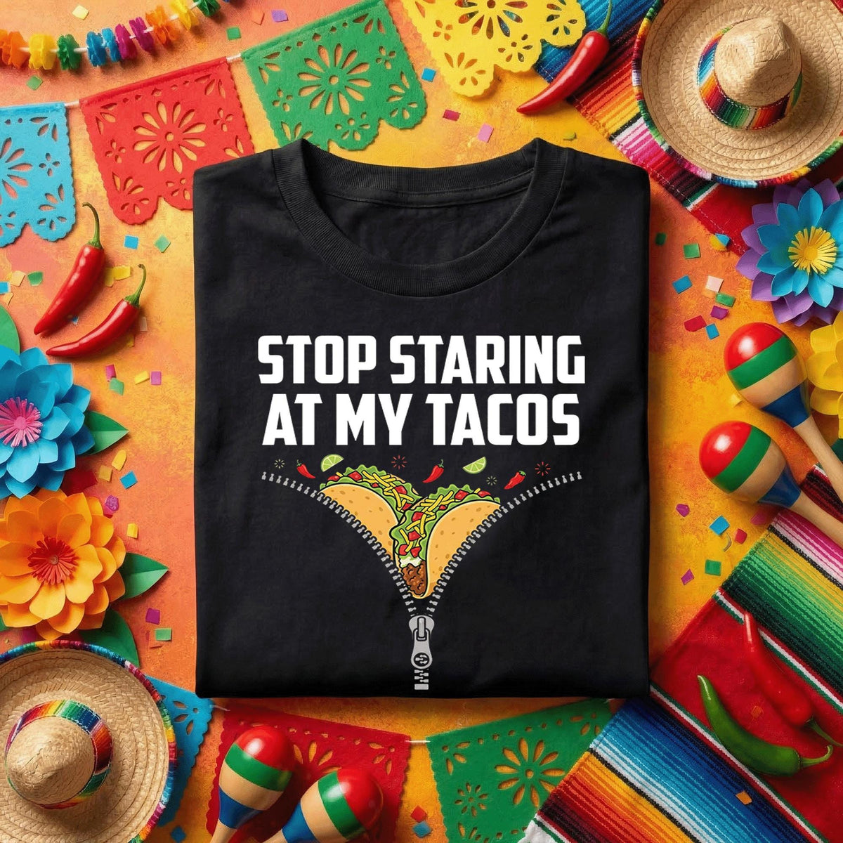 Stop Staring At My Tacos Shirt, Funny Taco Lover T Shirt