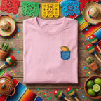 Taco Pocket Shirt Funny Taco Lover Tee, Minimal Taco In Pocket T Shirt, Cinco de Mayo Taco Shirt, Mexican Food Lover Gift Idea