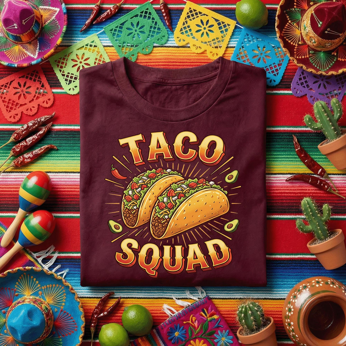 Family Taco Squad Shirt Funny Taco Lover T Shirt, Taco Tuesday Party Tee, Matching Cinco de Mayo Food Lover Shirt