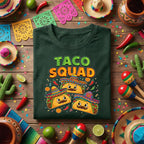 Taco Squad Shirt Funny Taco Friends T Shirt, Cute Sombrero Taco Party Tee, Cinco de Mayo Taco Lover Shirt