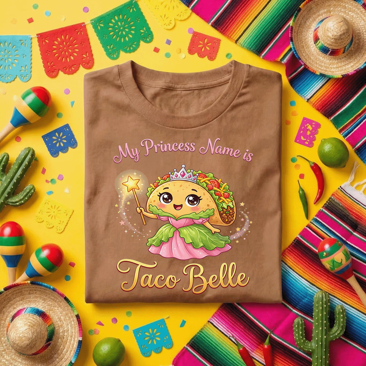 My Princess Name Is Taco Belle Shirt Funny Taco Princess T Shirt, Cute Taco Fairy Princess Tee, Taco Lover Gift