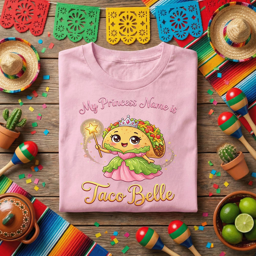 My Princess Name Is Taco Belle Shirt Funny Taco Princess T Shirt, Cute Taco Fairy Princess Tee, Taco Lover Gift