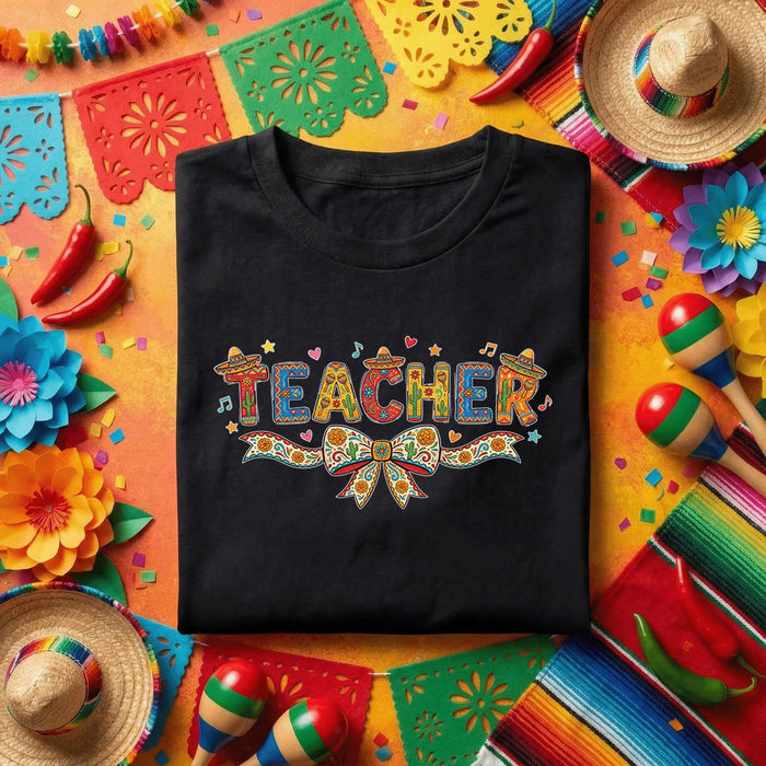 Teacher Fiesta Shirt Colorful Teacher Appreciation T Shirt, Cinco de Mayo Teacher Gift