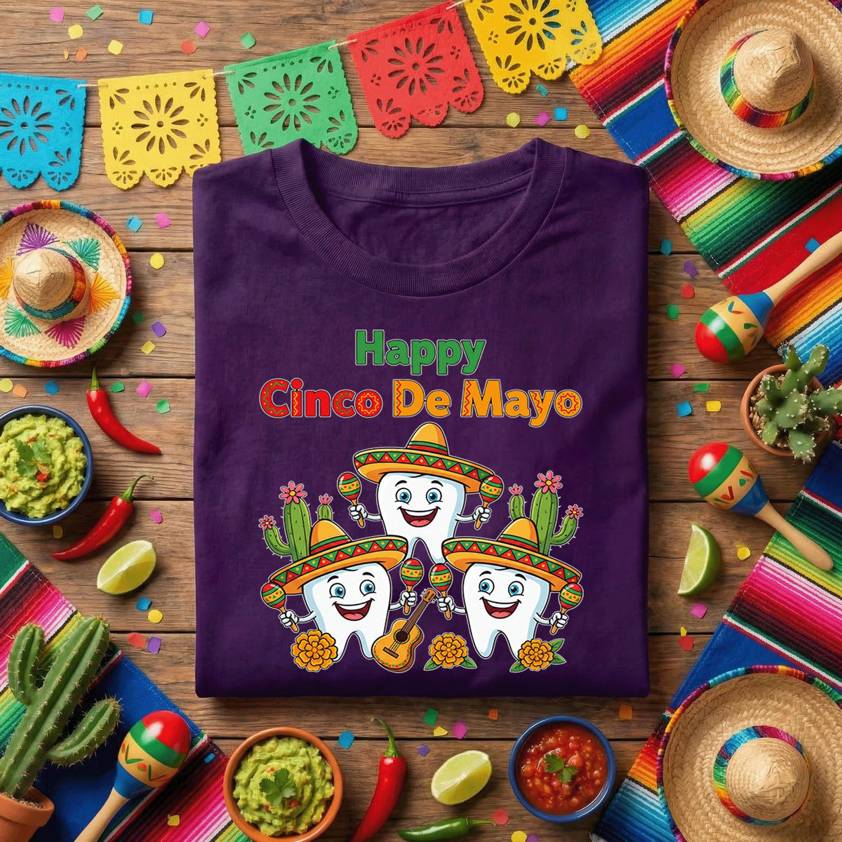 Happy Cinco De Mayo Dentist Shirt Funny Dental Fiesta Tee, Dentist Cinco De Mayo Shirt, Dental Office Party Shirt, Dental Hygienist Gift