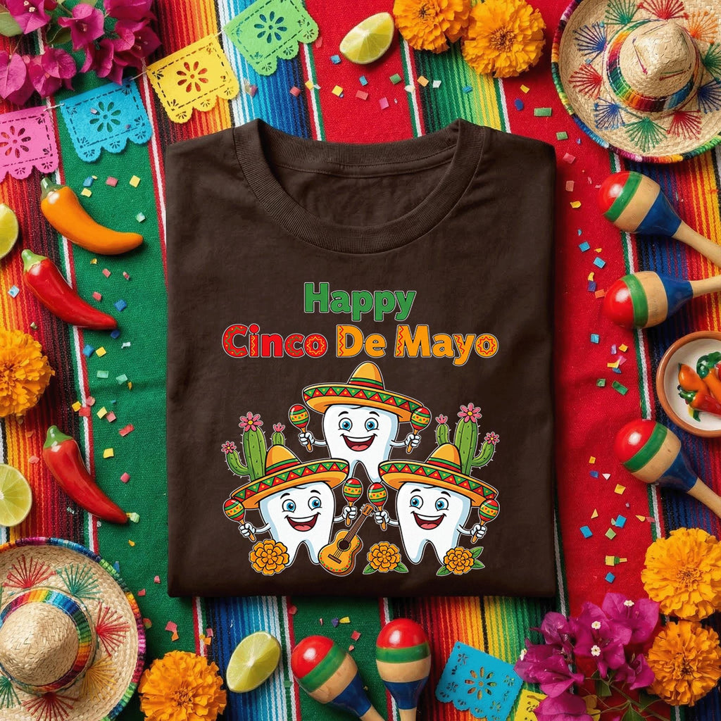 Happy Cinco De Mayo Dentist Shirt Funny Dental Fiesta Tee, Dentist Cinco De Mayo Shirt, Dental Office Party Shirt, Dental Hygienist Gift