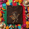 Skeleton Guitar Sombrero Shirt Cinco De Mayo Skeleton Guitarist Tee, Day of the Dead Mariachi Skull Shirt