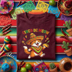Cinco De Meow Cat Shirt Funny Cinco De Mayo Cat Taco Tee, Fiesta Cat Sombrero Shirt, Cute Mexican Cat Party Tee