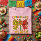 Cinco De Mayo Lets Fiesta Shirt Funny Mexican Fiesta Maracas Tee, Colorful Sombrero Party Shirt, Cinco De Mayo Celebration Tee