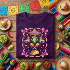 Cinco De Mayo Cute Fiesta Shirt Pink Bow Mexican Party Tee, Kawaii Cactus Sombrero Taco Shirt, Girls Fiesta Maracas Tee