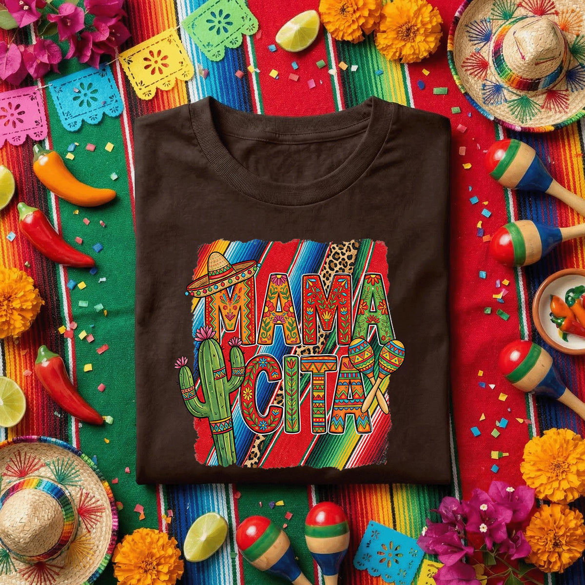 Mamacita Cinco De Mayo Shirt Mexican Fiesta Mama Tee, Funny Taco Fiesta Mom Shirt