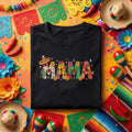 Mama Cinco De Mayo Shirt Mexican Fiesta Mama Tee, Floral Sugar Skull Cactus Mama Shirt