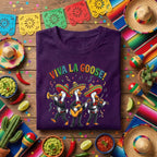 Viva La Goose Shirt Funny Cinco De Mayo Goose Mariachi Tee, Mexican Goose Band Fiesta Shirt, Cute Cinco De Mayo Party Tee