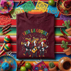 Viva La Goose Shirt Funny Cinco De Mayo Goose Mariachi Tee, Mexican Goose Band Fiesta Shirt, Cute Cinco De Mayo Party Tee