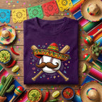 Cinco De Mayo Baseball Shirt Funny Sombrero Baseball Tee Mexican Fiesta Baseball Fan Shirt Baseball Player Party Tee
