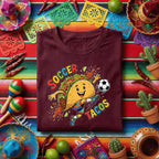 Soccer Tacos Cinco De Mayo Shirt Funny Taco Soccer Player Tee Mexican Fiesta Soccer Shirt Kids Soccer Fan Gift Taco Lover Tee