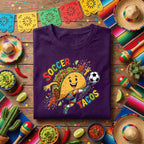 Soccer Tacos Cinco De Mayo Shirt Funny Taco Soccer Player Tee Mexican Fiesta Soccer Shirt Kids Soccer Fan Gift Taco Lover Tee