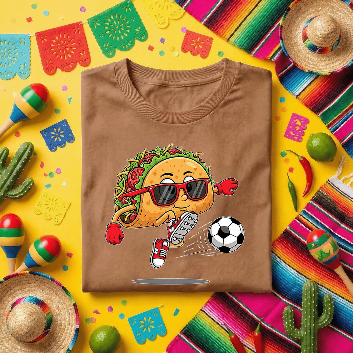 Funny Soccer Taco Shirt Cinco De Mayo Soccer Taco Player Tee Mexican Fiesta Taco Lover Shirt Soccer Fan Gift Food Sports