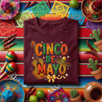 Guitar Cinco De Mayo Shirt Mexican Fiesta Music Tee Sombrero Mariachi Party Shirt Cinco De Mayo Celebration Tee