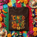 Guitar Cinco De Mayo Shirt Mexican Fiesta Music Tee Sombrero Mariachi Party Shirt Cinco De Mayo Celebration Tee
