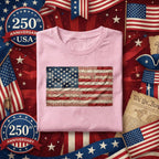 Vintage Patchwork American Flag Shirt Patriotic USA Tee Retro Quilt Flag Fourth of July Independence Day Red White Blue Gift 4th of July