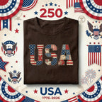 Vintage USA Patchwork Shirt Patriotic Quilt Style Tee Retro America Flag Shirt 4th of July Outfit Red White Blue Gift Idea Fourth of July
