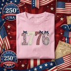 1776 Patriotic Shirt Vintage Floral Independence Day Tee USA Founding Year Shirt Fourth of July Retro American History Shirt 4th of July