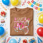Out Single Digits I'm 10 Birthday Shirt Girls, 10th Birthday Girl Gift, Cute Butterfly Birthday Tee, Double Digits Party Shirt for Kids