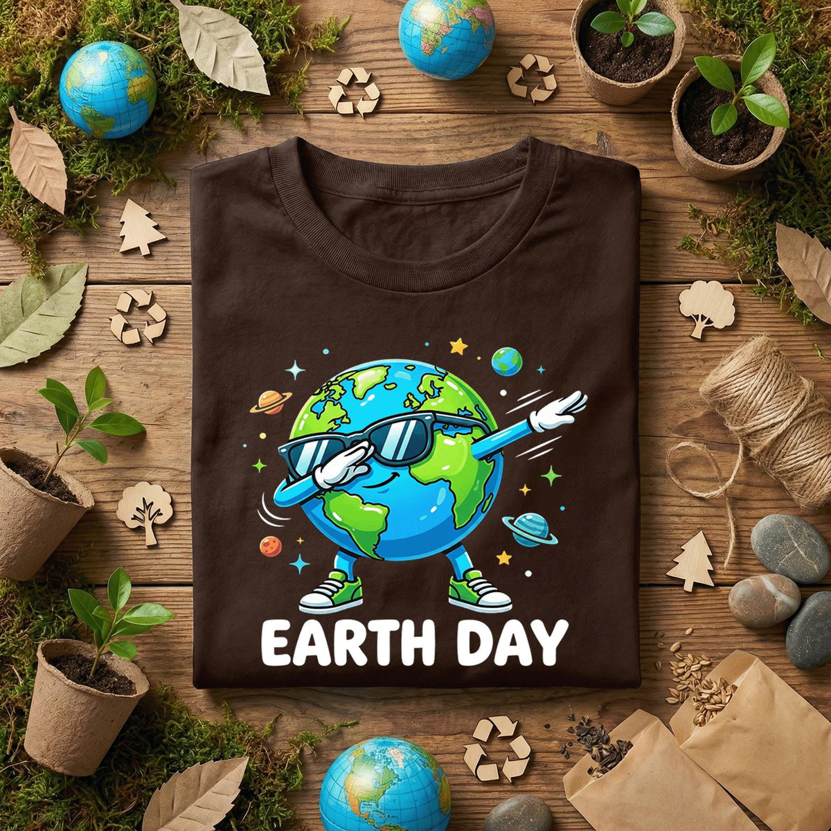 Funny Earth Day Dabbing Shirt Cute Planet Tee, Cool Earth Dab Design, Kids Earth Day Outfit, Eco Friendly Gift, Environmental Humor Shirt