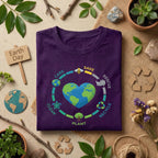 Eco Friendly Earth Day Shirt Care Save Rescue Recycle Plant Tee, Environmental Awareness, Nature Lover Gift, Sustainability Shirt
