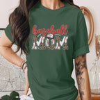 Baseball Mom Shirt Leopard Print Baseball Tee Sports Mama T-Shirt Game Day Outfit Trendy Baseball Mama Gift Mothers Day Tee Game Day