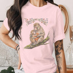 Monkey Mother Love Shirt Cute Animal Mom Tee Vintage Style Happy Mothers Day Shirt Wildlife Mom Gift Unique Nature Lover Mama Tee