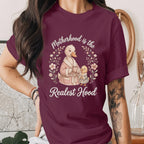 Motherhood Is the Realest Hood Shirt Cute Duck Mom Tee Funny Mom Life Shirt Cozy Mama Gift Animal Lover Mothers Day Shirt