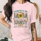 God Gifted Me Two Titles Mom and Nanny Shirt Sunflower Leopard Print Tee Grandma Gift Proud Mom Nana Shirt Mothers Day Gift Idea Mama shirt