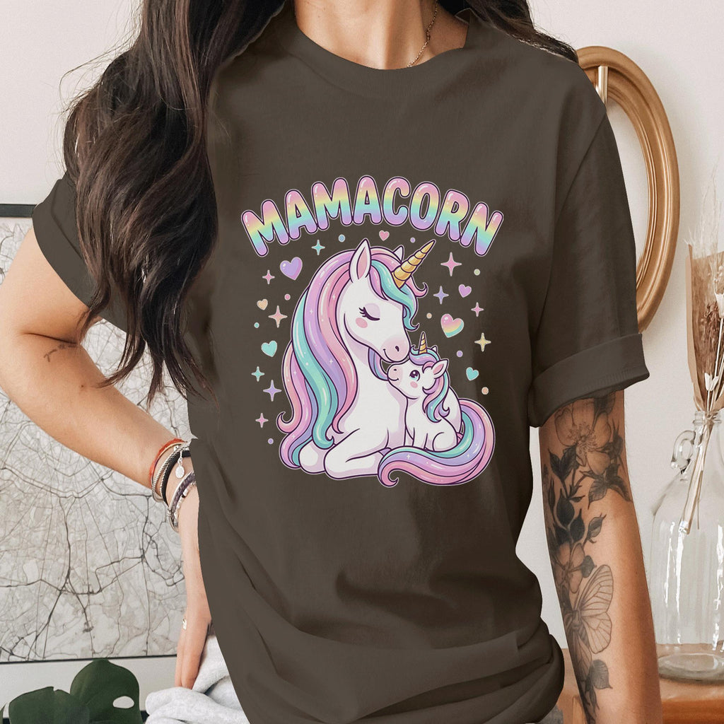 Mamacorn Unicorn Mom Shirt Cute Rainbow Unicorn Tee Funny Mom Life Shirt Magical Mama Gift Mothers Day Cute Unicorn Shirt